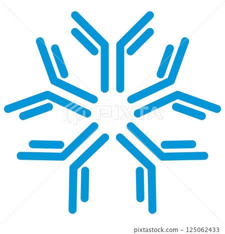 Immunoglobulin M (IgM) illustration / simple version (single item) Immunoglobulin M (IgM) illustration / simple version (single item) 125062433
