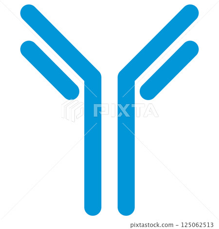 Immunoglobulin E (IgE) illustration / simple version (single item) 125062513