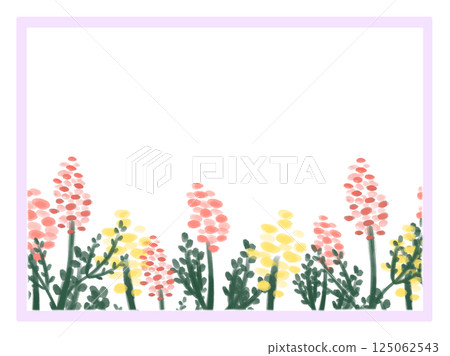 簡單的花田框架 簡單的花田框架 125062543
