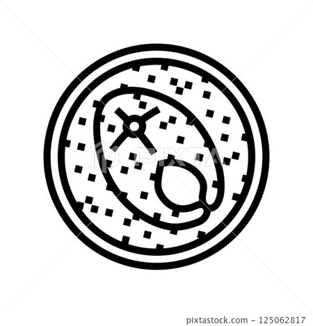 curry fish line icon vector illustration curry fish line icon vector illustration 125062817
