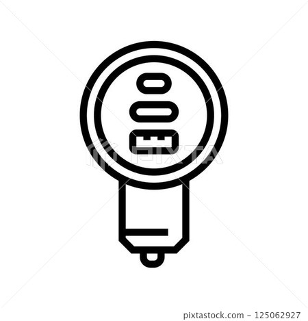 usb car charger accessory line icon vector illustration 125062927