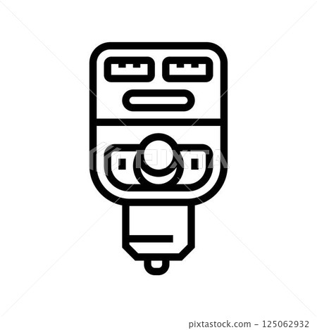 fm transmitter accessory line icon vector illustration fm transmitter accessory line icon vector illustration 125062932