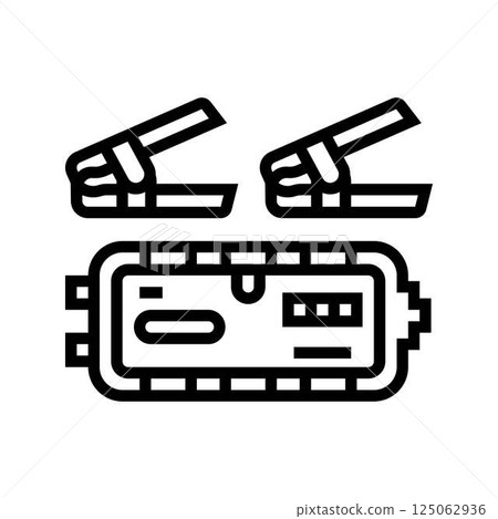 jump starter kit accessory line icon vector illustration jump starter kit accessory line icon vector illustration 125062936