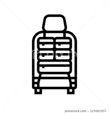 car seat organizer accessory line icon vector illustration car seat organizer accessory line icon vector illustration 125062937