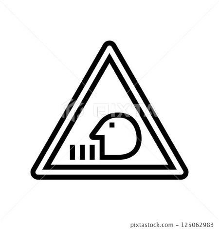 fume warning bleach line icon vector illustration fume warning bleach line icon vector illustration 125062983