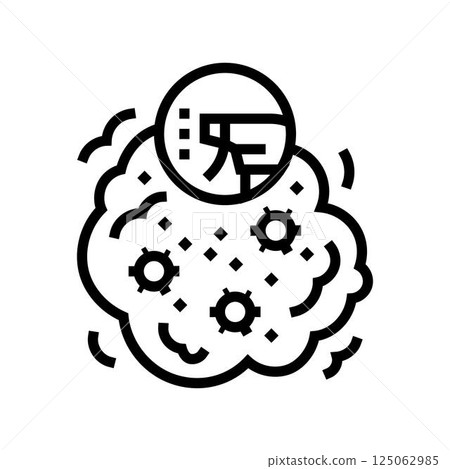 disinfection bleach line icon vector illustration 125062985