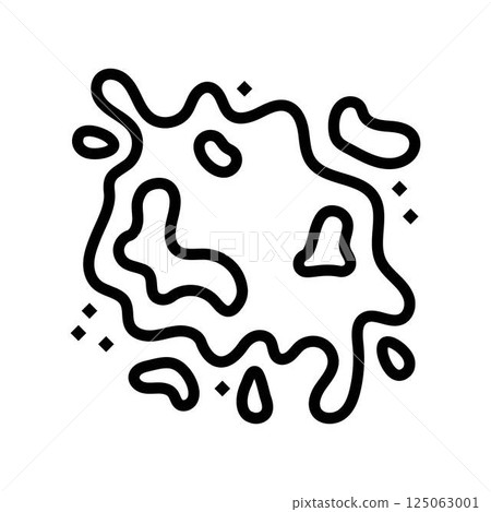splash bleach line icon vector illustration 125063001