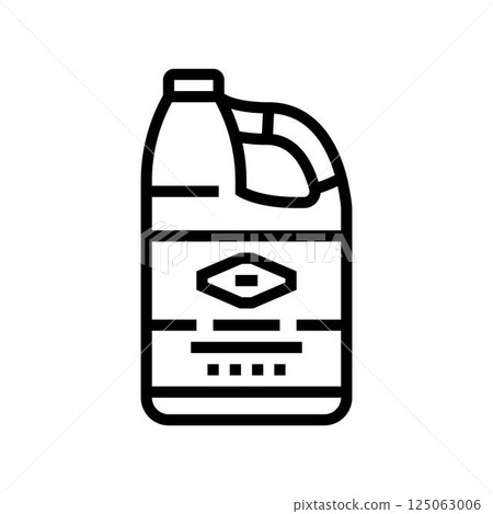 bleach bottle line icon vector illustration bleach bottle line icon vector illustration 125063006