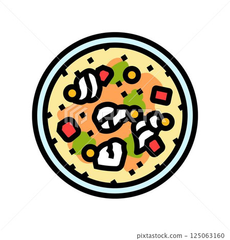 chowder fish color icon vector illustration chowder fish color icon vector illustration 125063160