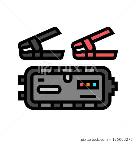 jump starter kit accessory color icon vector illustration jump starter kit accessory color icon vector illustration 125063275
