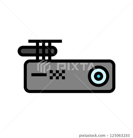 dash cam accessory color icon vector illustration dash cam accessory color icon vector illustration 125063283