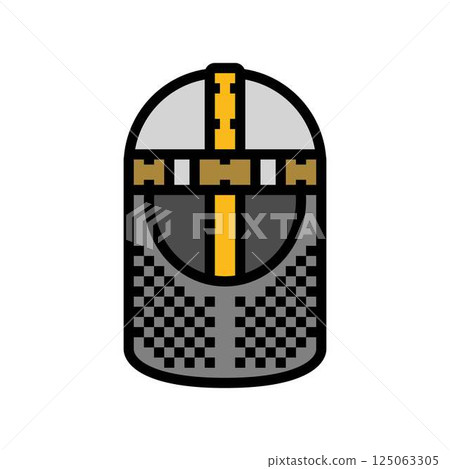helmet byzantine color icon vector illustration helmet byzantine color icon vector illustration 125063305