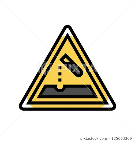 corrosive bleach color icon vector illustration corrosive bleach color icon vector illustration 125063309