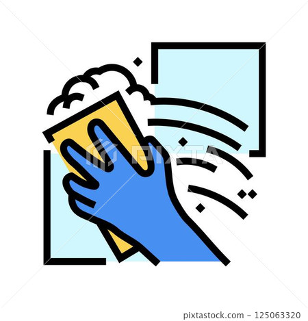 tile cleaning bleach color icon vector illustration 125063320
