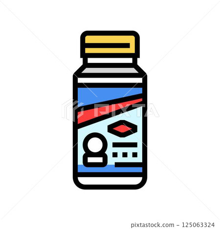 tablet bleach color icon vector illustration tablet bleach color icon vector illustration 125063324