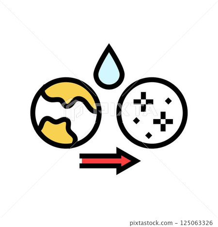 whitening bleach color icon vector illustration 125063326
