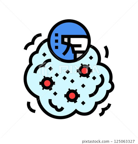 disinfection bleach color icon vector illustration disinfection bleach color icon vector illustration 125063327