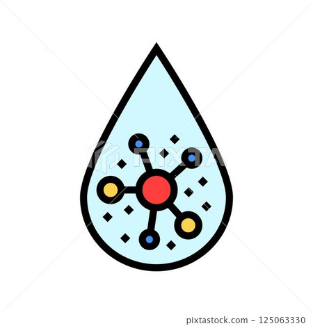 droplet bleach color icon vector illustration 125063330