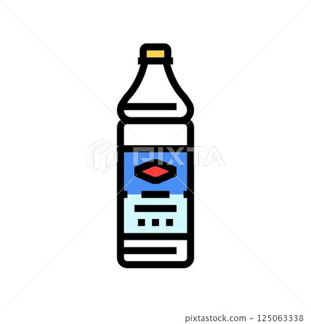 bottle bleach color icon vector illustration bottle bleach color icon vector illustration 125063338