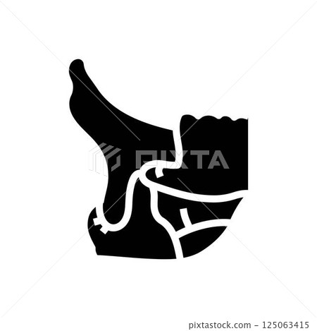 ankles massage therapy glyph icon vector illustration 125063415