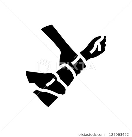 arms massage therapy glyph icon vector illustration 125063432