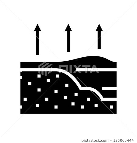 storm surge hurricane disaster glyph icon vector illustration 125063444