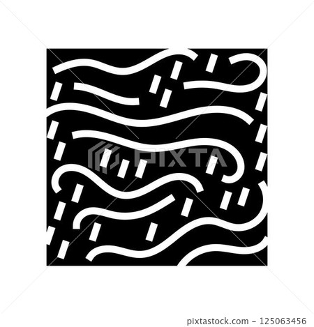 rain and wind hurricane disaster glyph icon vector illustration rain and wind hurricane disaster glyph icon vector illustration 125063456