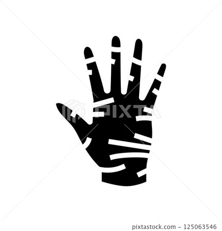 gloves for food handling glyph icon vector illustration 125063546