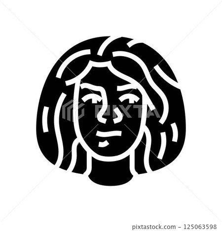 guilt woman expression glyph icon vector illustration 125063598
