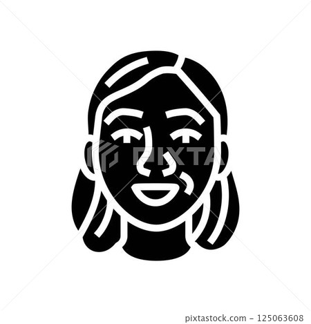 admiration woman expression glyph icon vector illustration 125063608