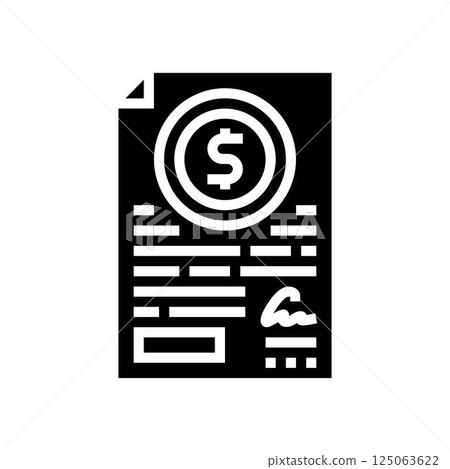 business agreement corporate law glyph icon vector illustration 125063622