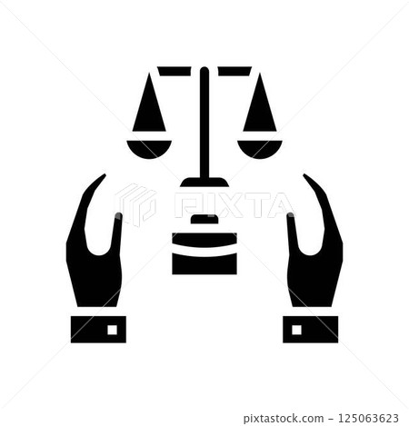 legal shield corporate law glyph icon vector illustration legal shield corporate law glyph icon vector illustration 125063623