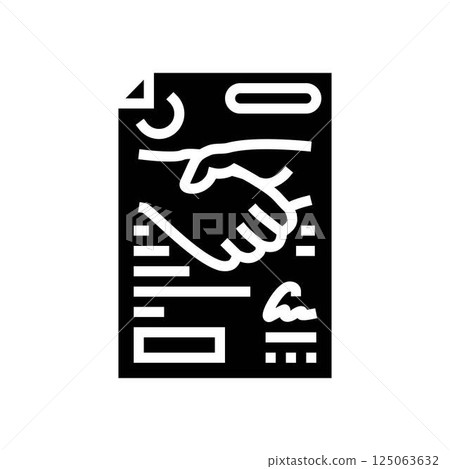 legal contract corporate law glyph icon vector illustration legal contract corporate law glyph icon vector illustration 125063632