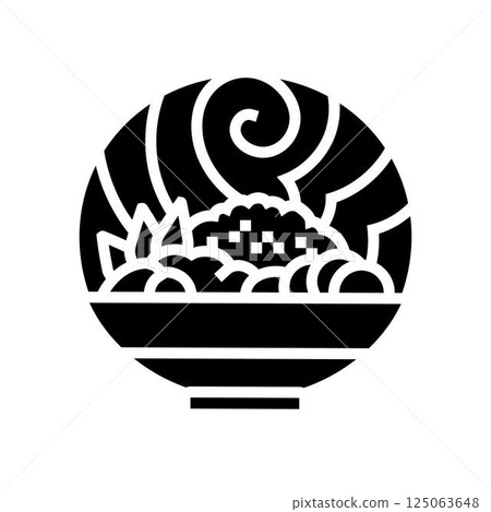 ayurvedic cooking ayurveda glyph icon vector illustration ayurvedic cooking ayurveda glyph icon vector illustration 125063648