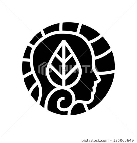 natural skincare ayurveda glyph icon vector illustration natural skincare ayurveda glyph icon vector illustration 125063649