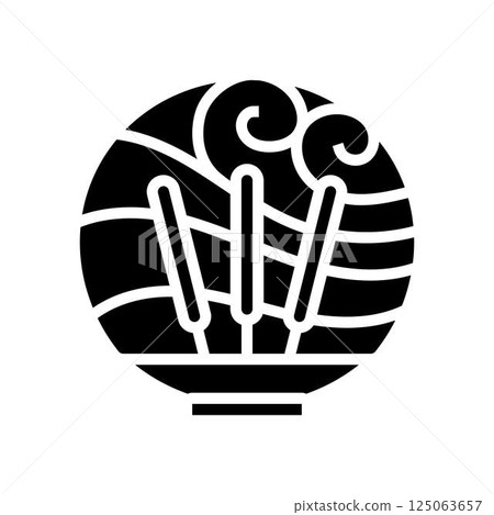 aromatherapy ayurveda glyph icon vector illustration 125063657