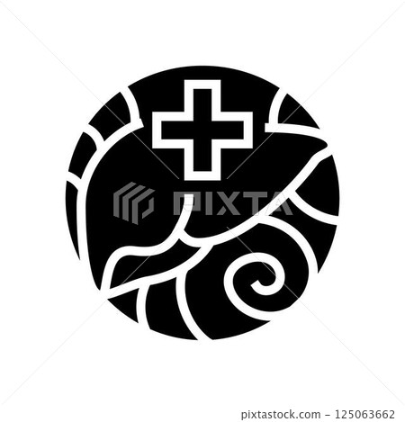detoxification ayurveda glyph icon vector illustration detoxification ayurveda glyph icon vector illustration 125063662