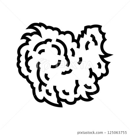 tropical storm hurricane disaster line icon vector illustration 125063755
