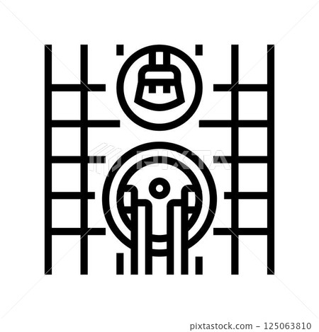 tile grout cleaning home maintenance line icon vector illustration tile grout cleaning home maintenance line icon vector illustration 125063810