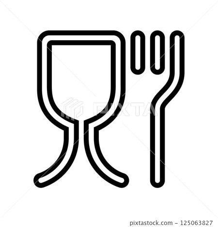 allergies food safety line icon vector illustration 125063827