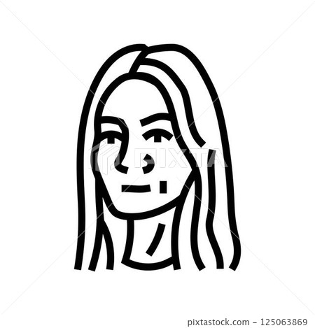 confident woman expression line icon vector illustration confident woman expression line icon vector illustration 125063869