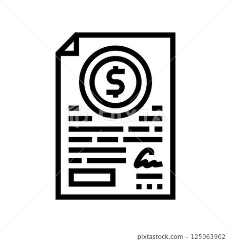 business agreement corporate law line icon vector illustration business agreement corporate law line icon vector illustration 125063902