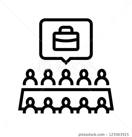 board of directors corporate law line icon vector illustration 125063915