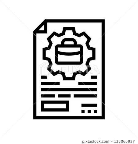 governance corporate law line icon vector illustration 125063937