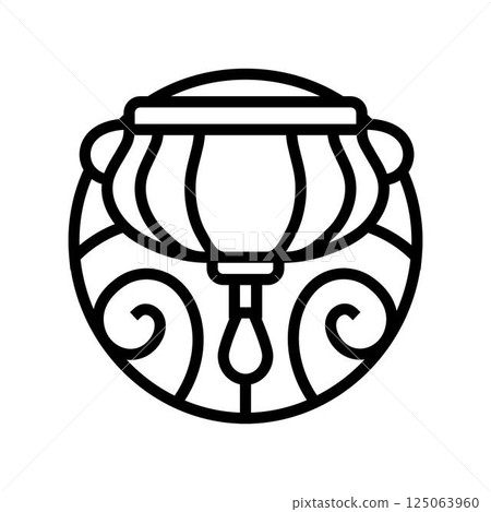 shirodhara ayurveda line icon vector illustration 125063960