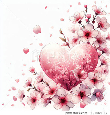 Illustration of cute heart 125064117