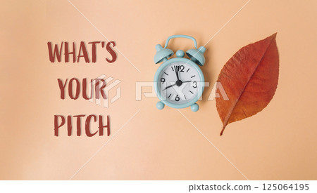 The clock is on a leaf. 125064195