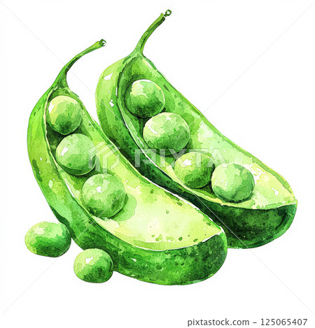 Two green peas with a bunch of green peas in between them Two green peas with a bunch of green peas in between them 125065407