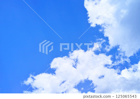 藍色的天空和雲圖像 125065543