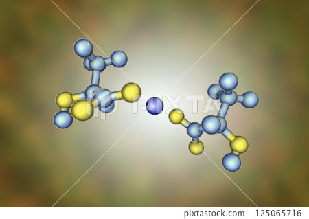 Calcium lactate molecule Calcium lactate molecule 125065716